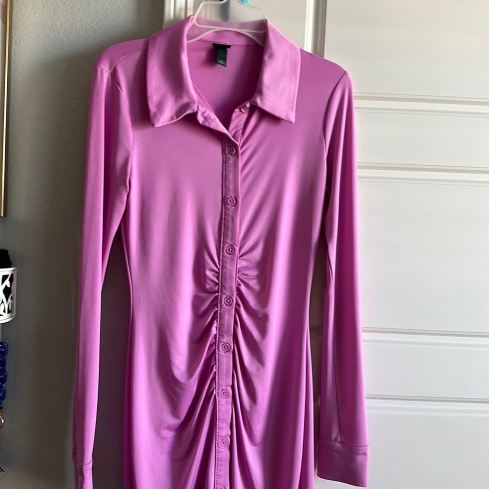 Wild fable magenta satin dress